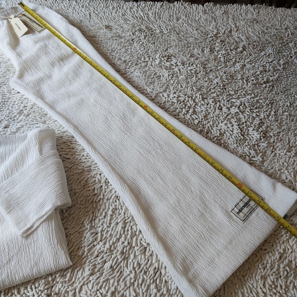 THEGIVINGMOVEMENT white coord set (2 pieces)- size small (top) & XS (pants) - Picture 3 of 14